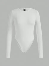 3pcs/Set Women's Casual Simple Long Sleeve Bodysuit, Spring Autumn